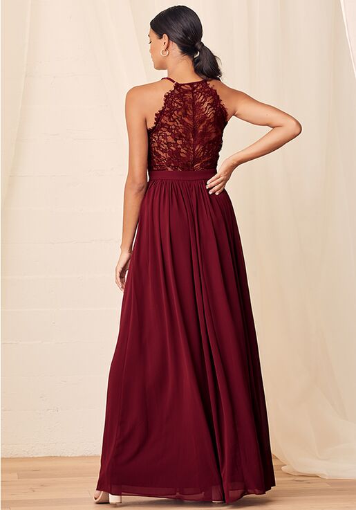burgundy bridesmaid dresses lulus