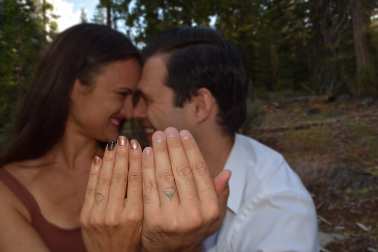 Matt and Kelsey got their engagement tattoos.