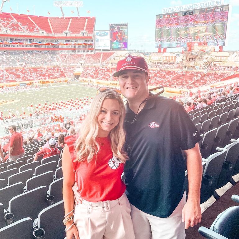 We spent New Years down in Tampa watching the hogs play in the Outback Bowl against Penn State. 