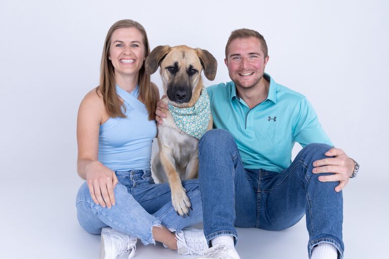 The day we adopted our sweet girl Hazel!