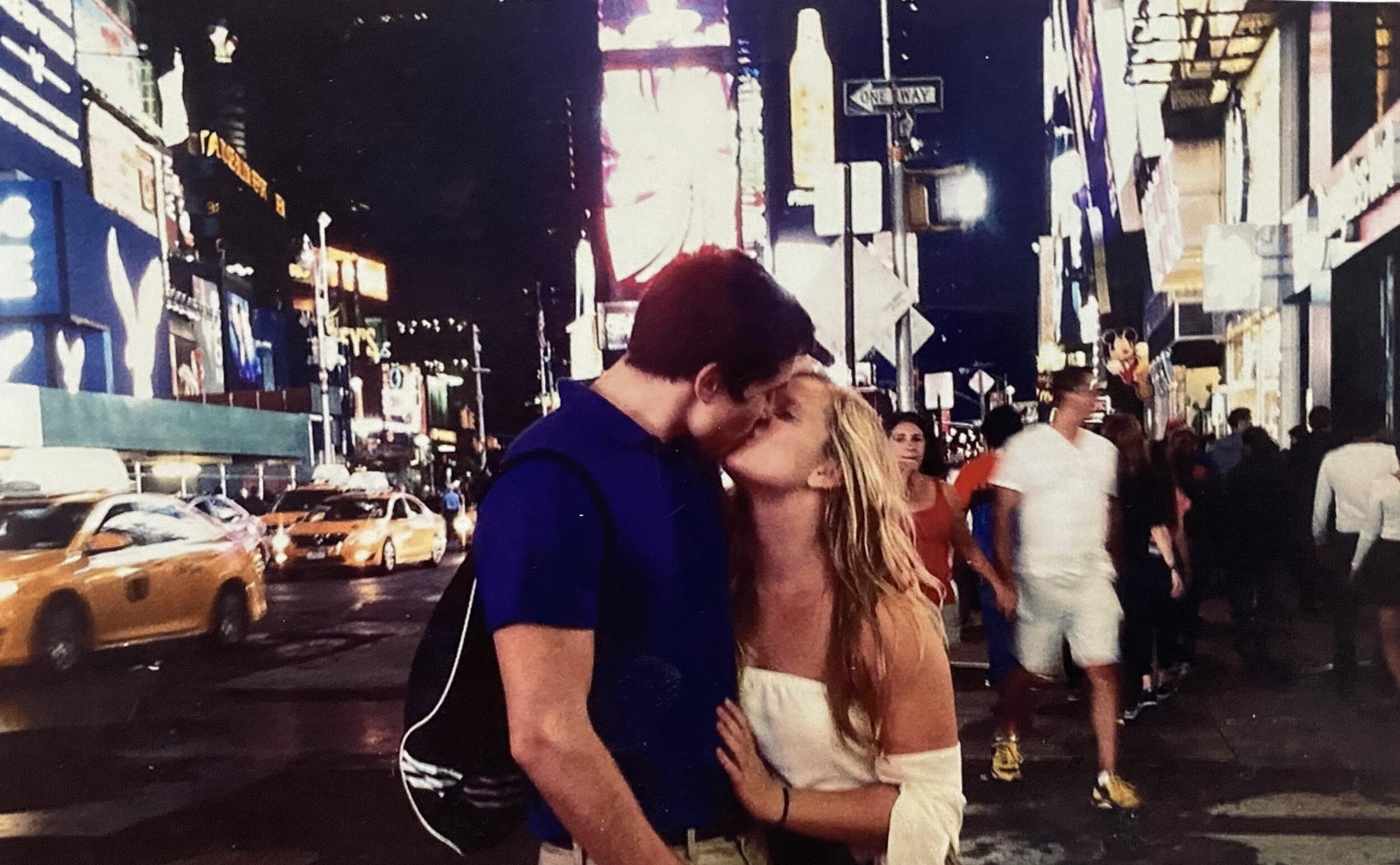 we both fall in love with new york city on our first anniversary