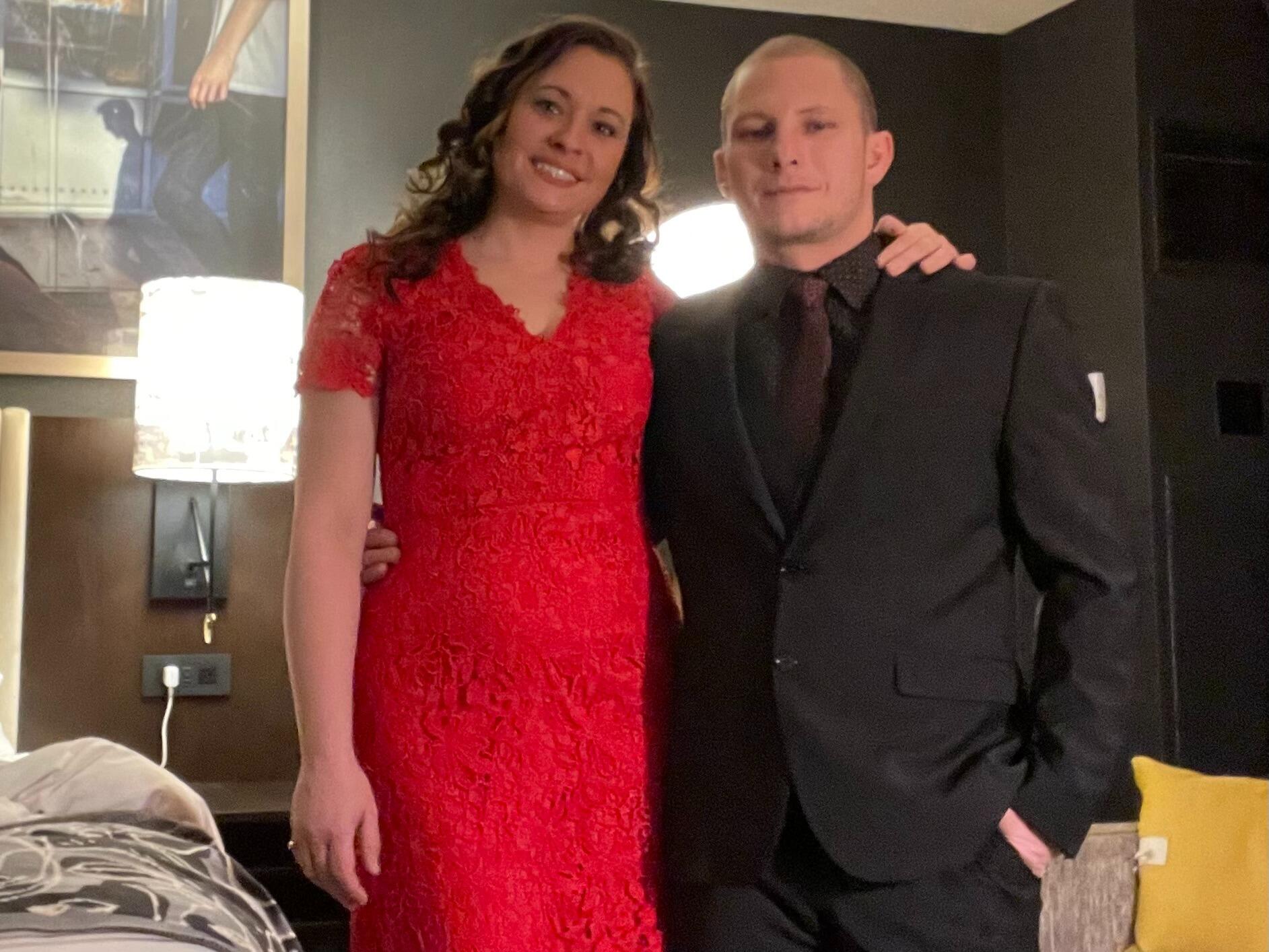 New Year's Eve 2022- Spent at Saint Kate- The Arts Hotel in Milwaukee courtesy of a Date Night package Jessica bid on at a work fundraiser. Don't we clean up nice?!