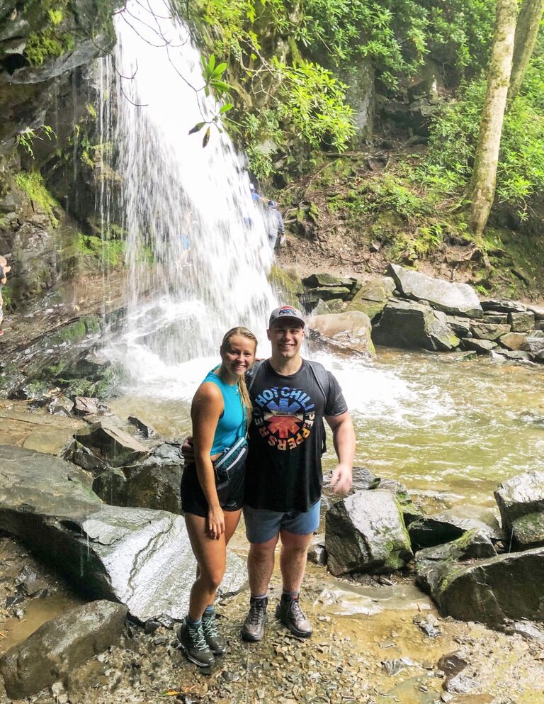 Hiking in the Smoky Mountains together! Another activity the pair enjoy! 