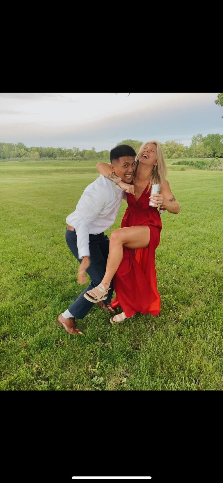 Our first wedding together!