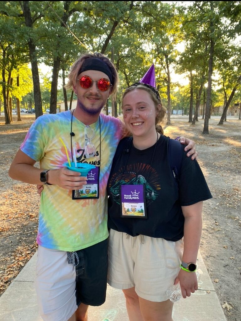 Volunteering with OurFathersChildren at the birthday party we put together for kids who are in the foster care system, adopted, abused, or neglected. We absolutely love this organization and without it, Kieth and I would have never met. 