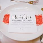 Modern square rehearsal dinner invitation