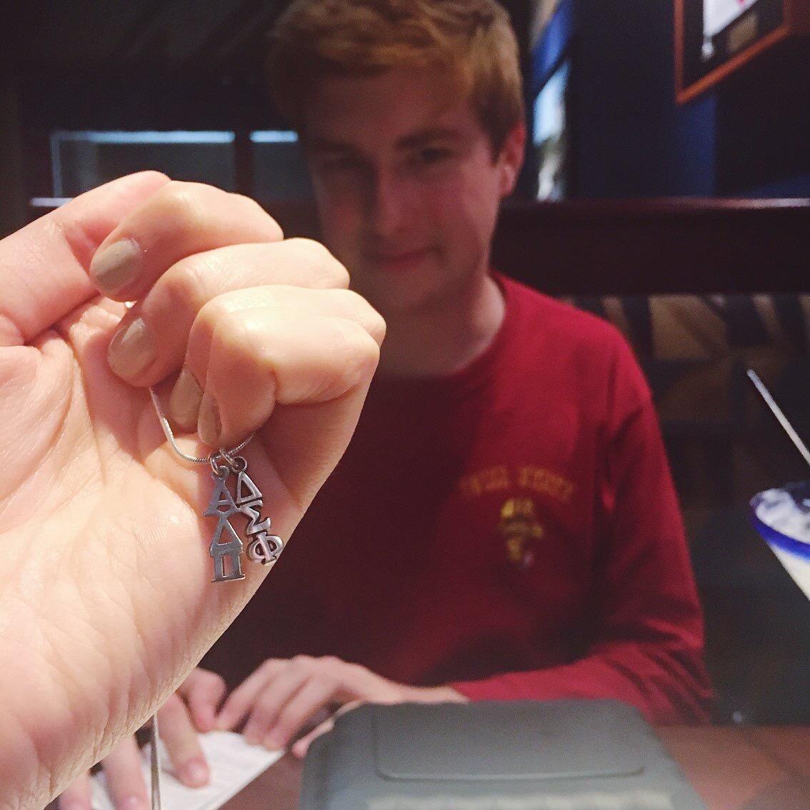 In April of 2018, Tony lavaliered Mason from his fraternity. A Lavaliered is a promise before marriage. Mason was over the moon excited. 