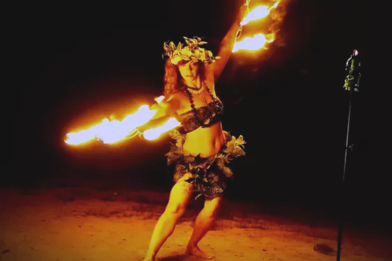 Fire dancers Tropical Theme Party Ideas
