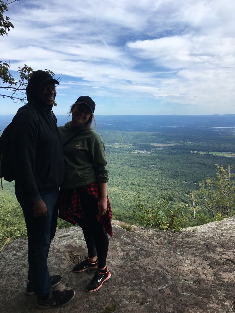 Our first camping trip together. We were joined by my sister, Nadia. So romantic!