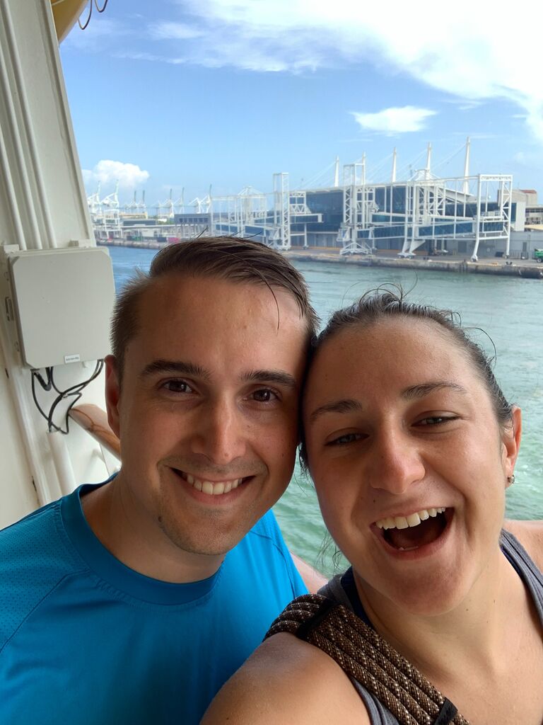 First cruise together to the Bahamas