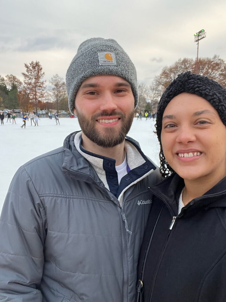 Ice skating in Forest Park ⛸️ 