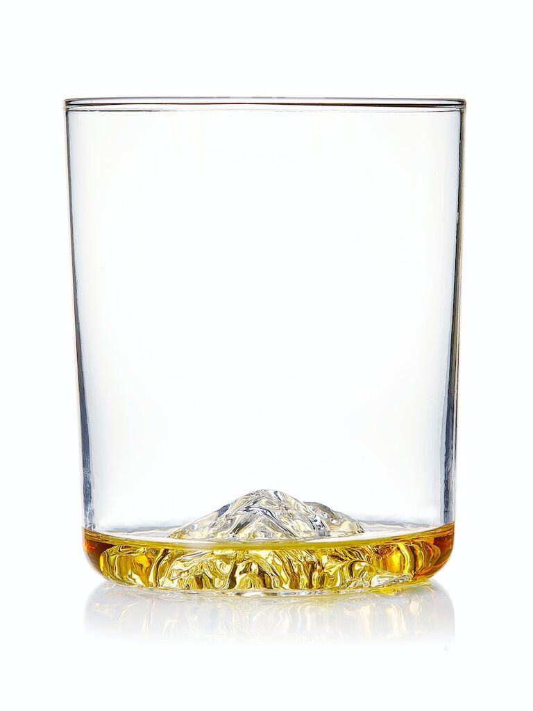 Mountain-themed whiskey glasses from Huckberry