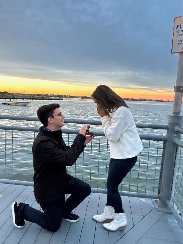 Joshua proposed at Kemah Boardwalk!