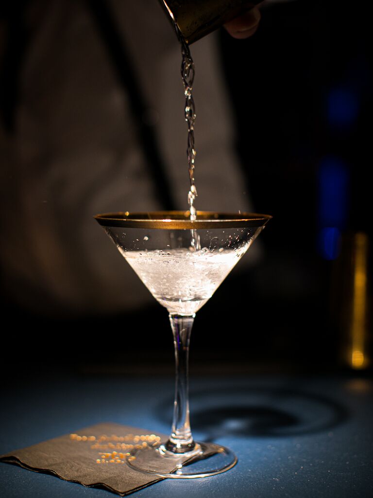 Dark Academia Signature Martini Wedding Drink