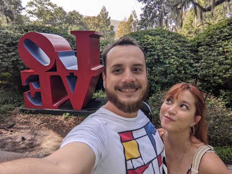 En el New Orleans Museum of Art. Sin que Claudia lo supiera, estuve casi todo este día comiendo ansias por la propuesta. 
