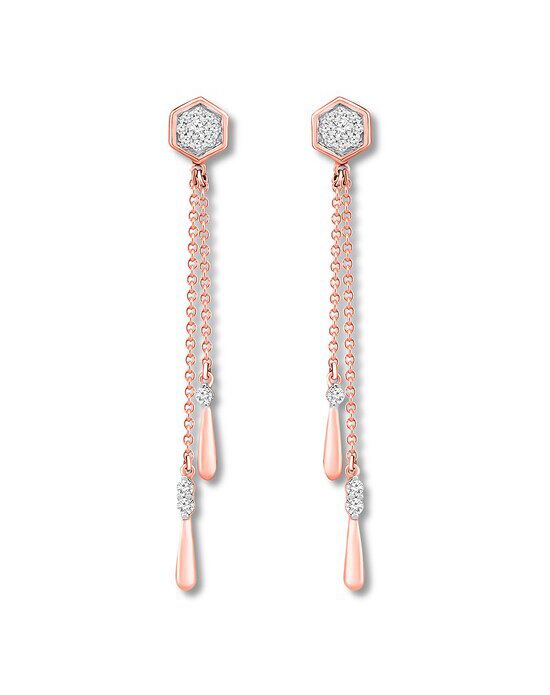 Kay jewelers deals rose gold earrings