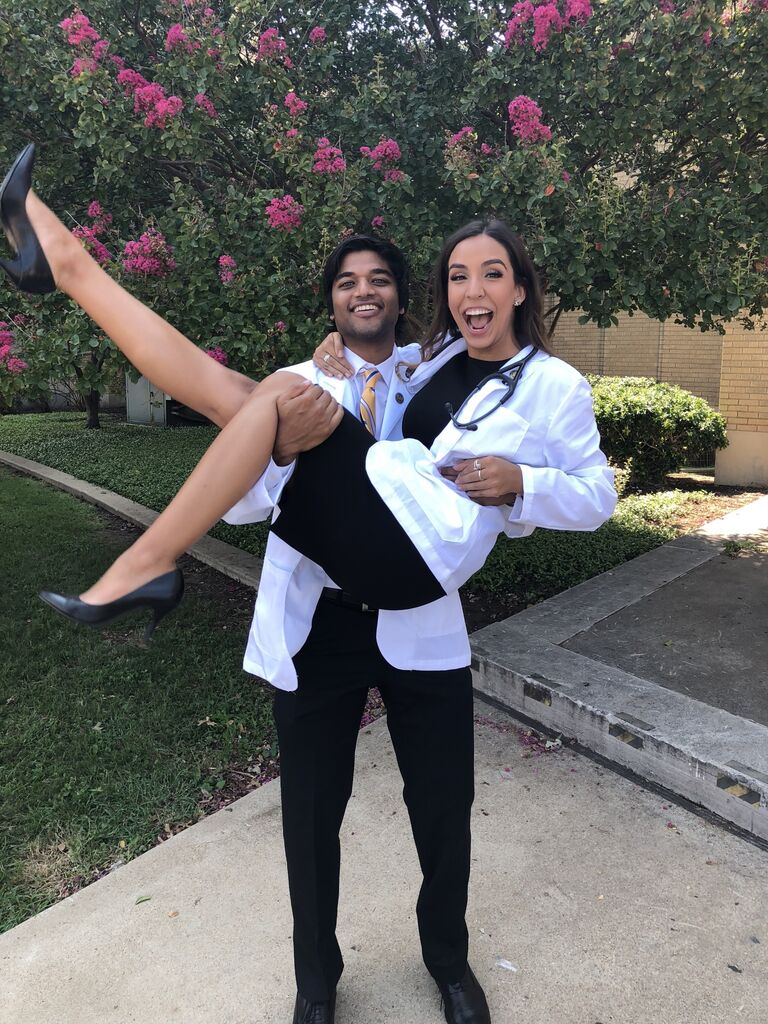 White coat ceremony as we both started medical school at TCOM together!