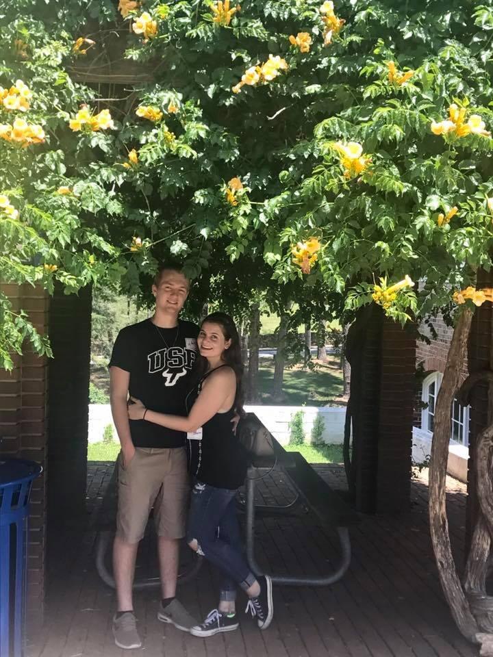 Jack visiting the college I was attending in North Carolina 