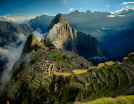 Majestic mountain landscape, Machu Picchu, Peru.