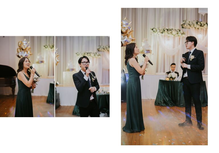 The first wedding that we were in as a couple. We were honored to support as groomsman and bridesmaid and to look up to our seniors in class glorifying God's union.