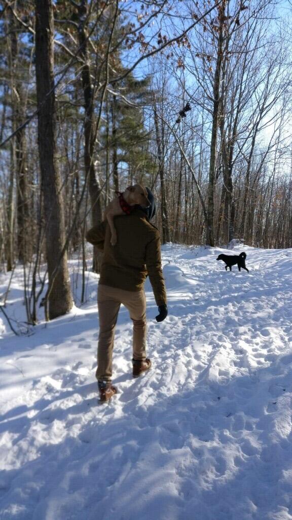 Myla’s first big snow storm