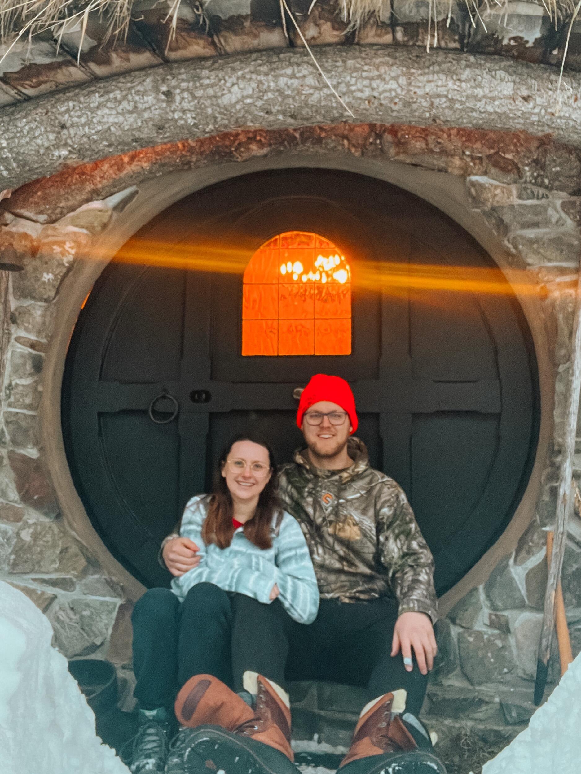 Ben's 30th Birthday trip to the Hobbit House - a dream come true for this LOTR fan.