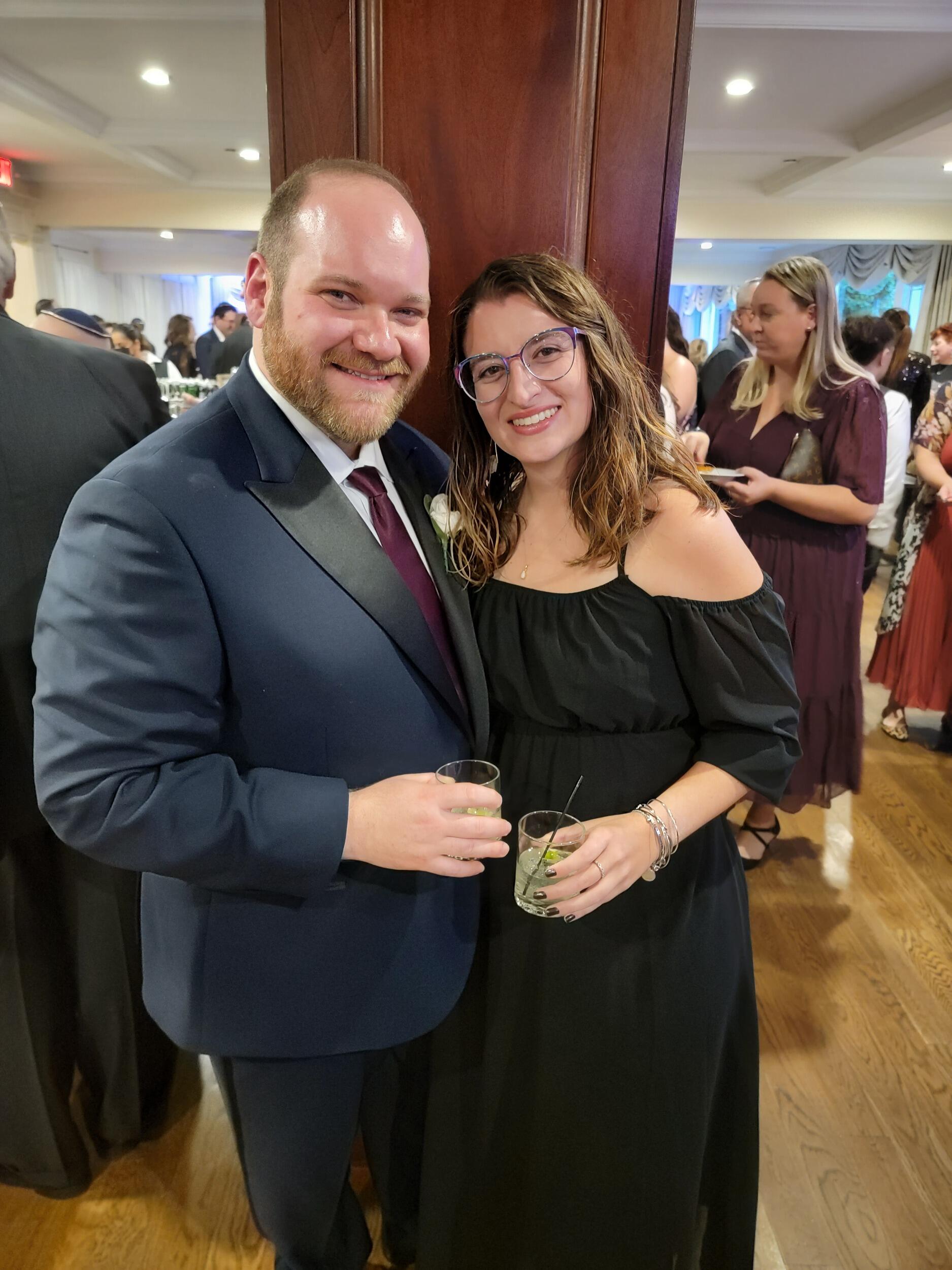 First wedding together! We love Courtney and Stephen!