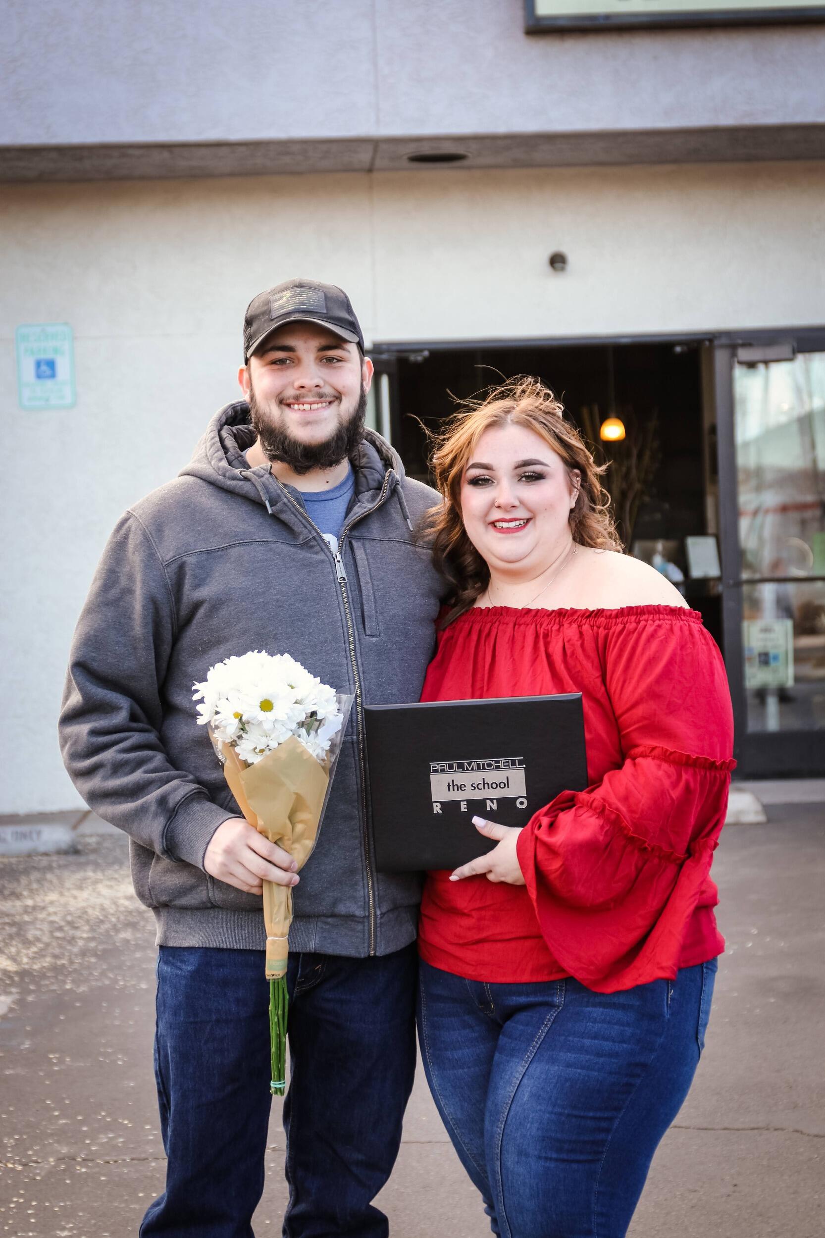 Piper graduates from cosmetology school and gets licensed! After the 2 year in and out struggle with this school she finally made it through! 