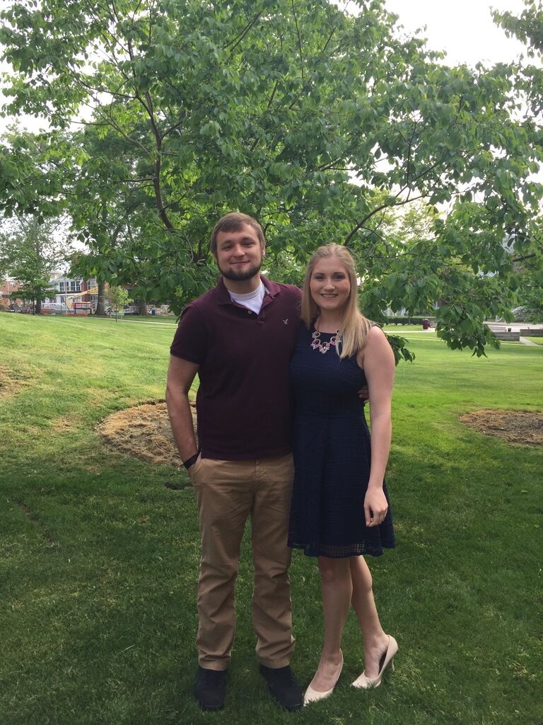 Dave supporting Jillian when she finished her Dietetic internship!