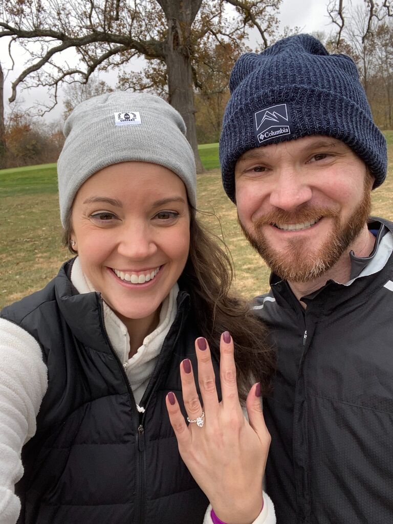 On the tee box of Houston Oaks second hole, Ben asked me to do life forever with him and it was the easiest yes I have ever said