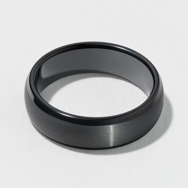 6mm Black Tungsten Classic Polished Band from Marke 