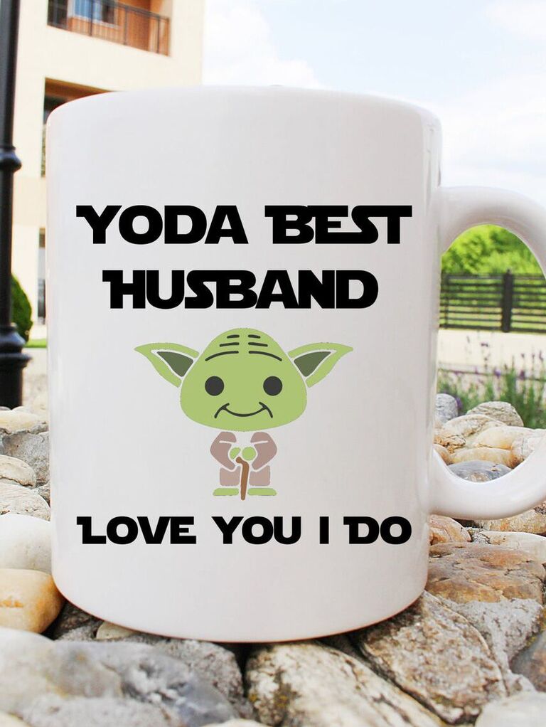 linda taza divertida Yoda regalo romántico para marido