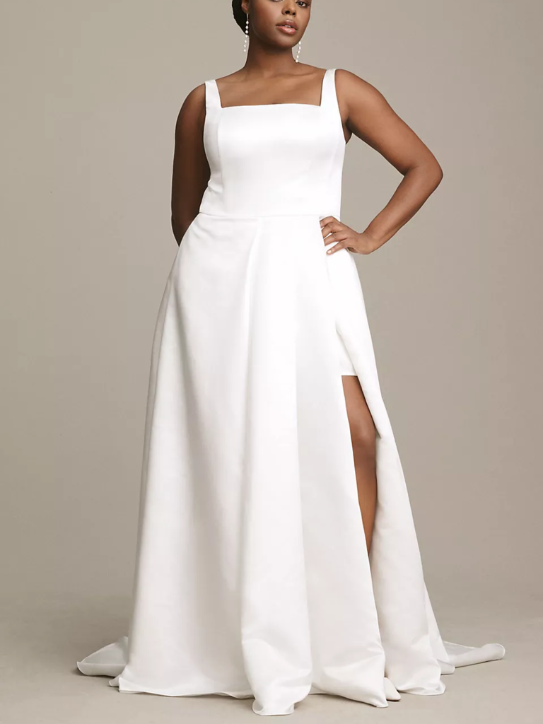 Plus size vow renewal dresses online