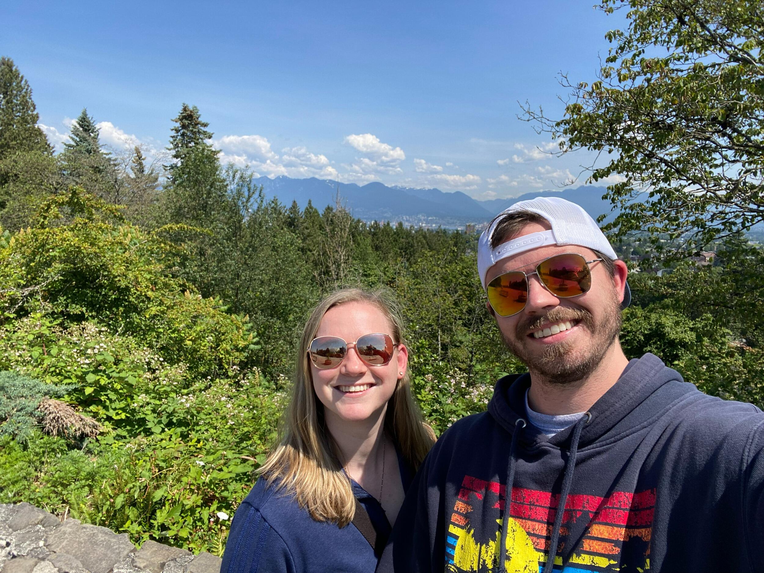 One of our favorite views of the mountains and trees from one of our new favorite places! Vancouver, BC!