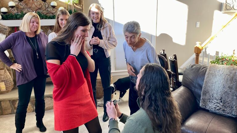Amanda said yes!! 