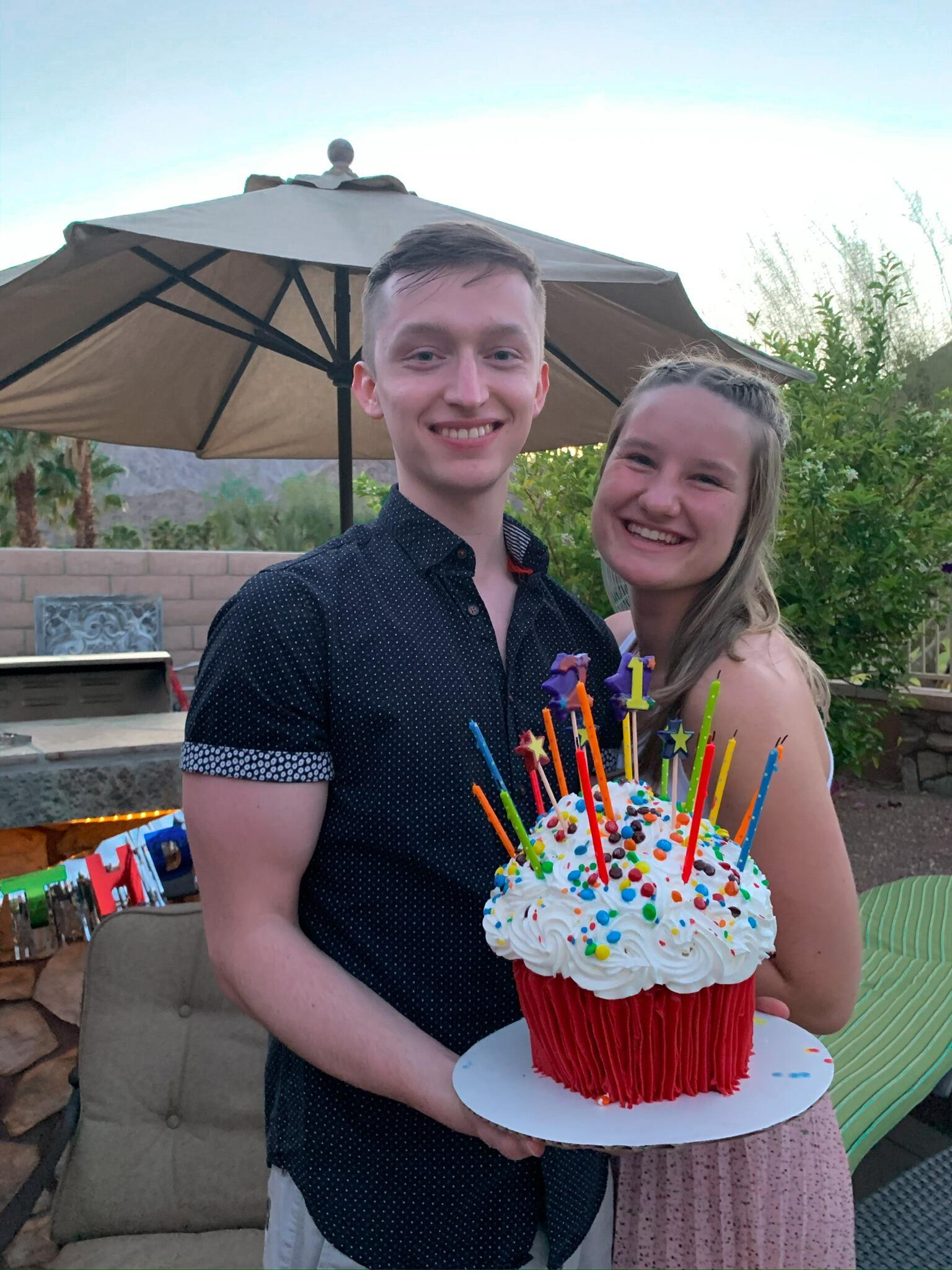 We had the pleasure of celebrating Ivan's 21st birthday in sunny California. It was the first birthday we celebrated together, making it even more special. This photo captures the joy and excitement of the day, surrounded by friends and family as we embraced the milestone. It’s a moment we’ll always cherish!