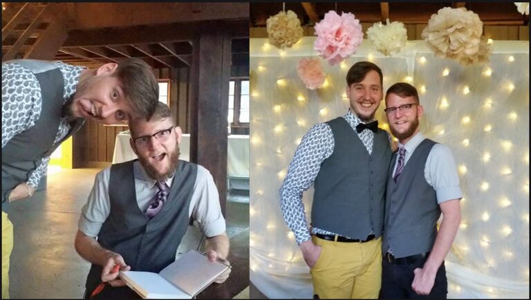 Look at us being wedding dates together!