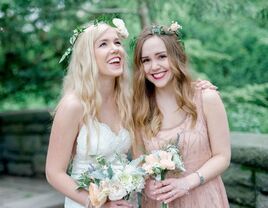 Bride and her maid of honor