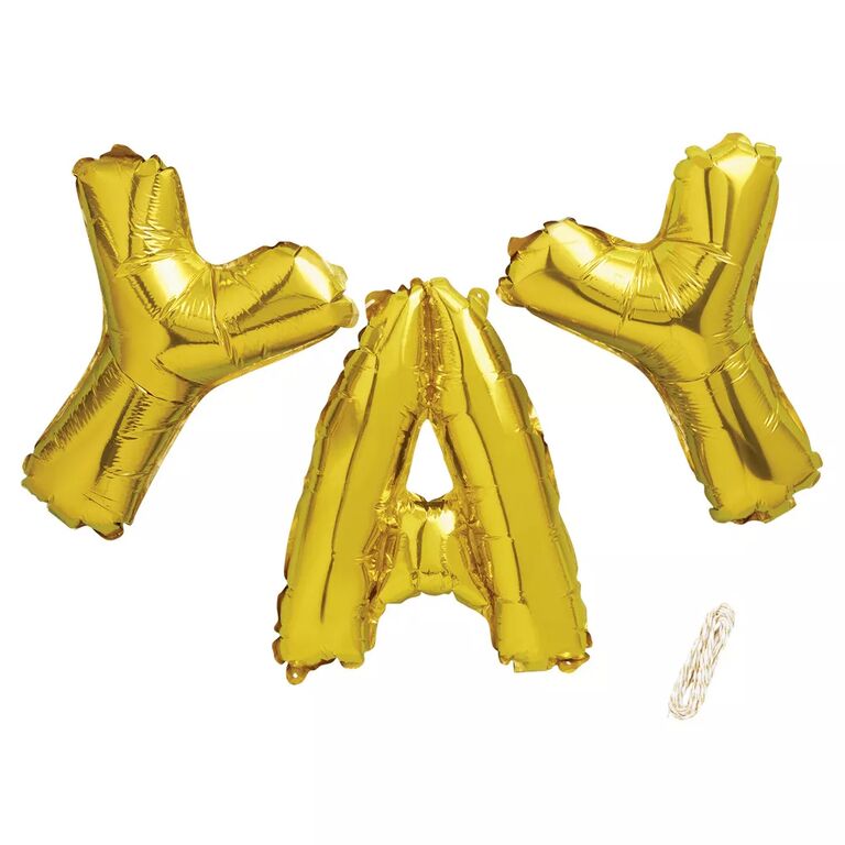 YAY foil balloons for your engagement party