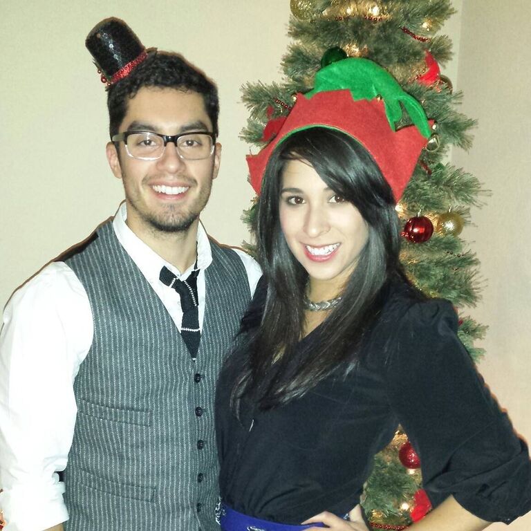 Someone's Christmas party, we look cute.