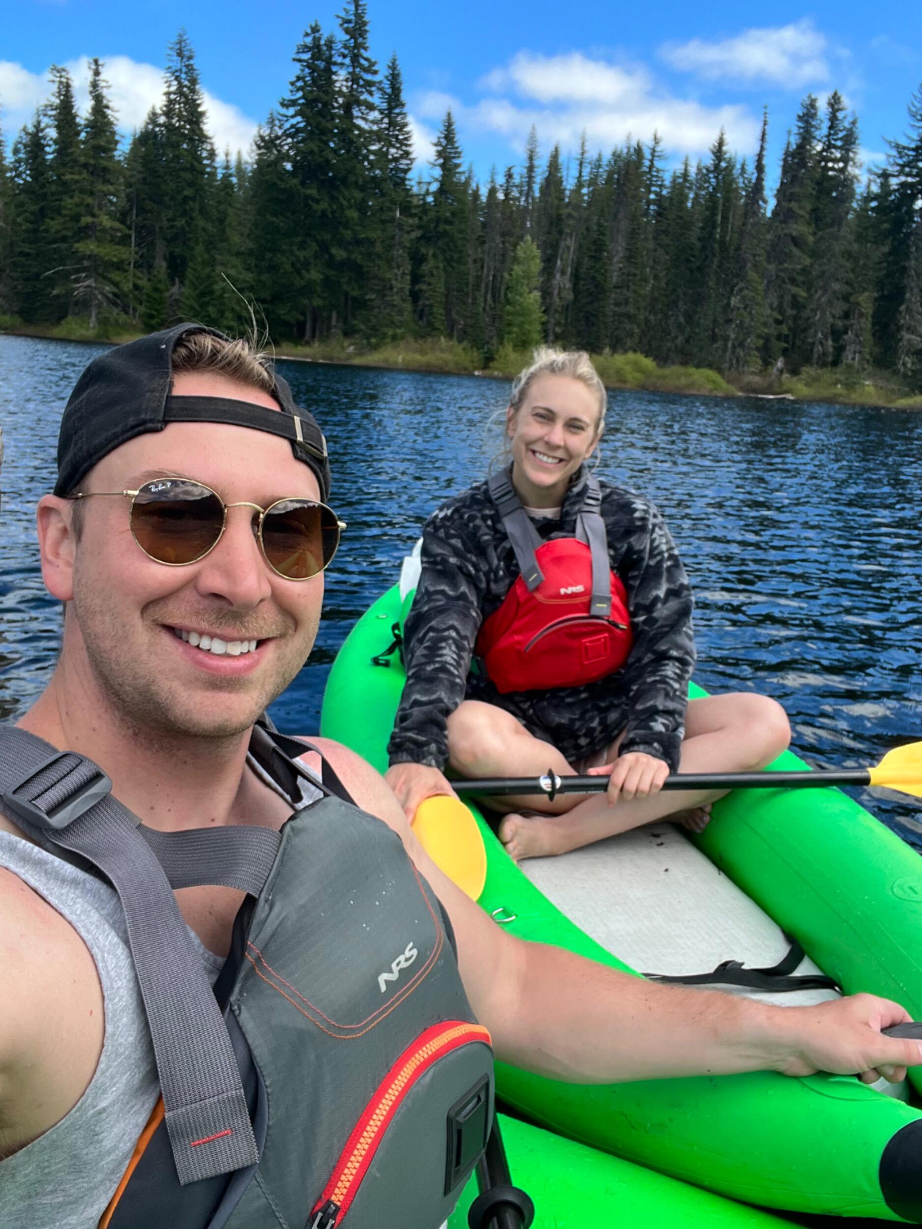 Our first camping trip near Goose Lake, WA.