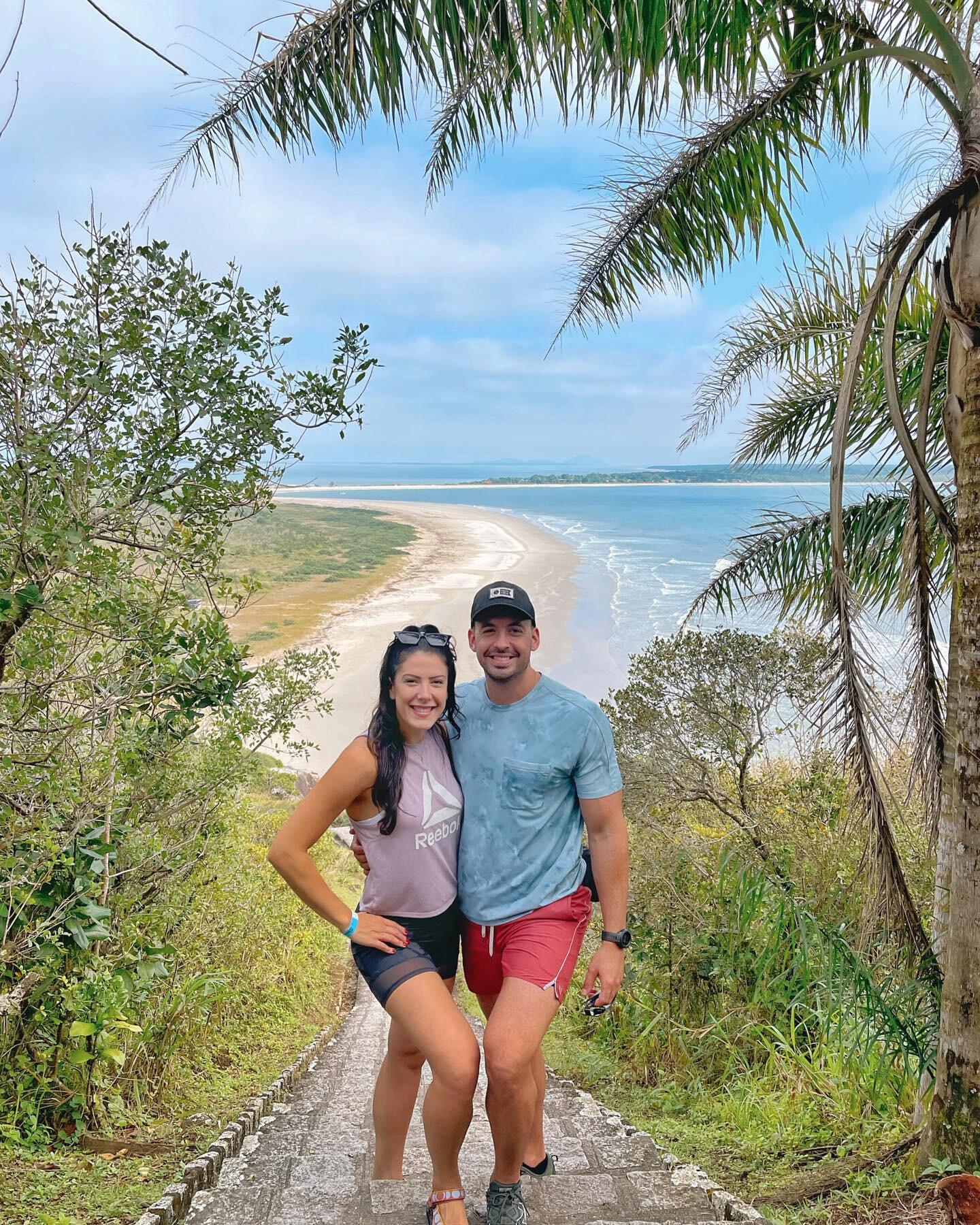 At the light house at Ilha do Mel, Brazil. You will be there soon, exploring the beautiful island & celebrating our wedding! // No Farol da Ilha do Mel, Brasil. Voce estara la em breve conosco, explorando essa ilha linda e celebrando nosso casamento!