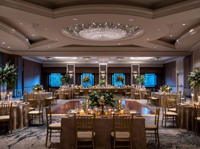 Modern and sleek reception space in a hotel