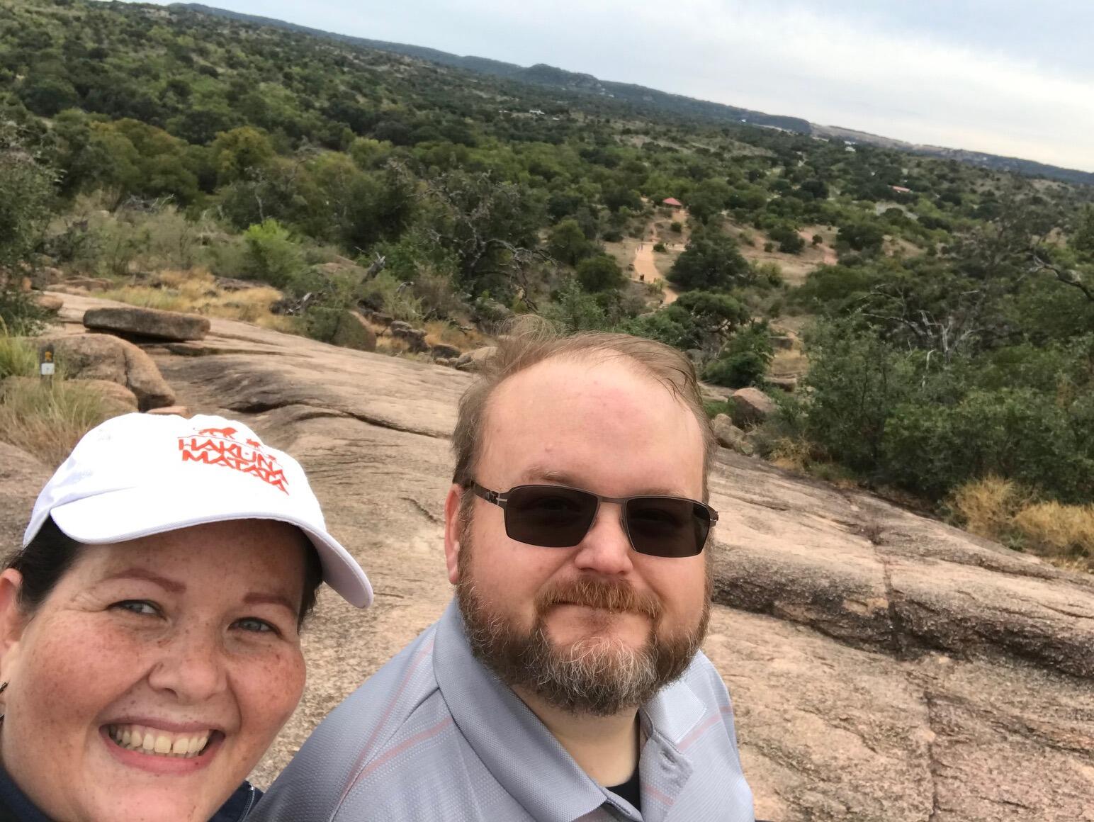 First hiking trip together @ Enchanted Rock.