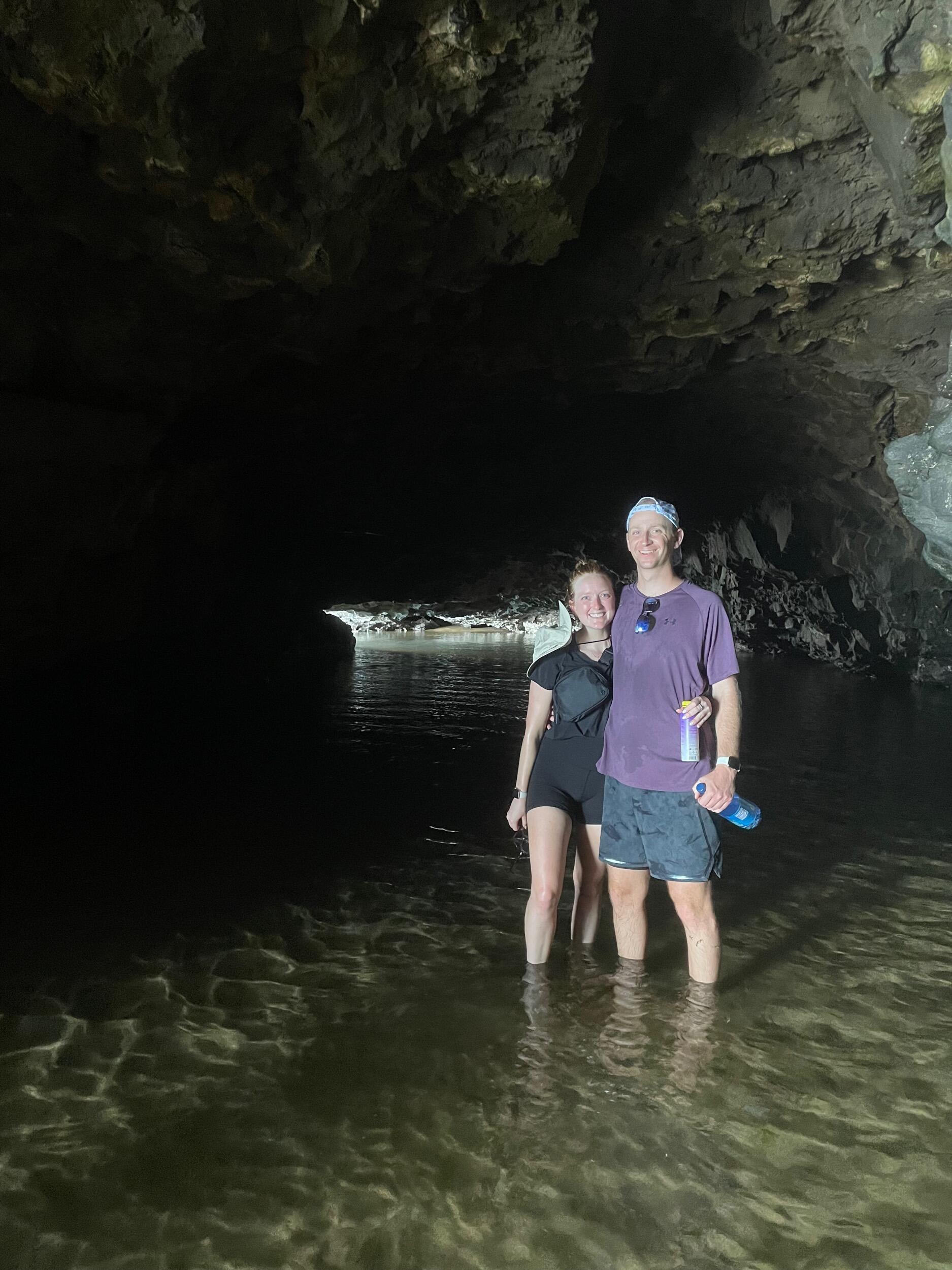Hiking the Napali Coast State Wilderness Park in Kauai. 