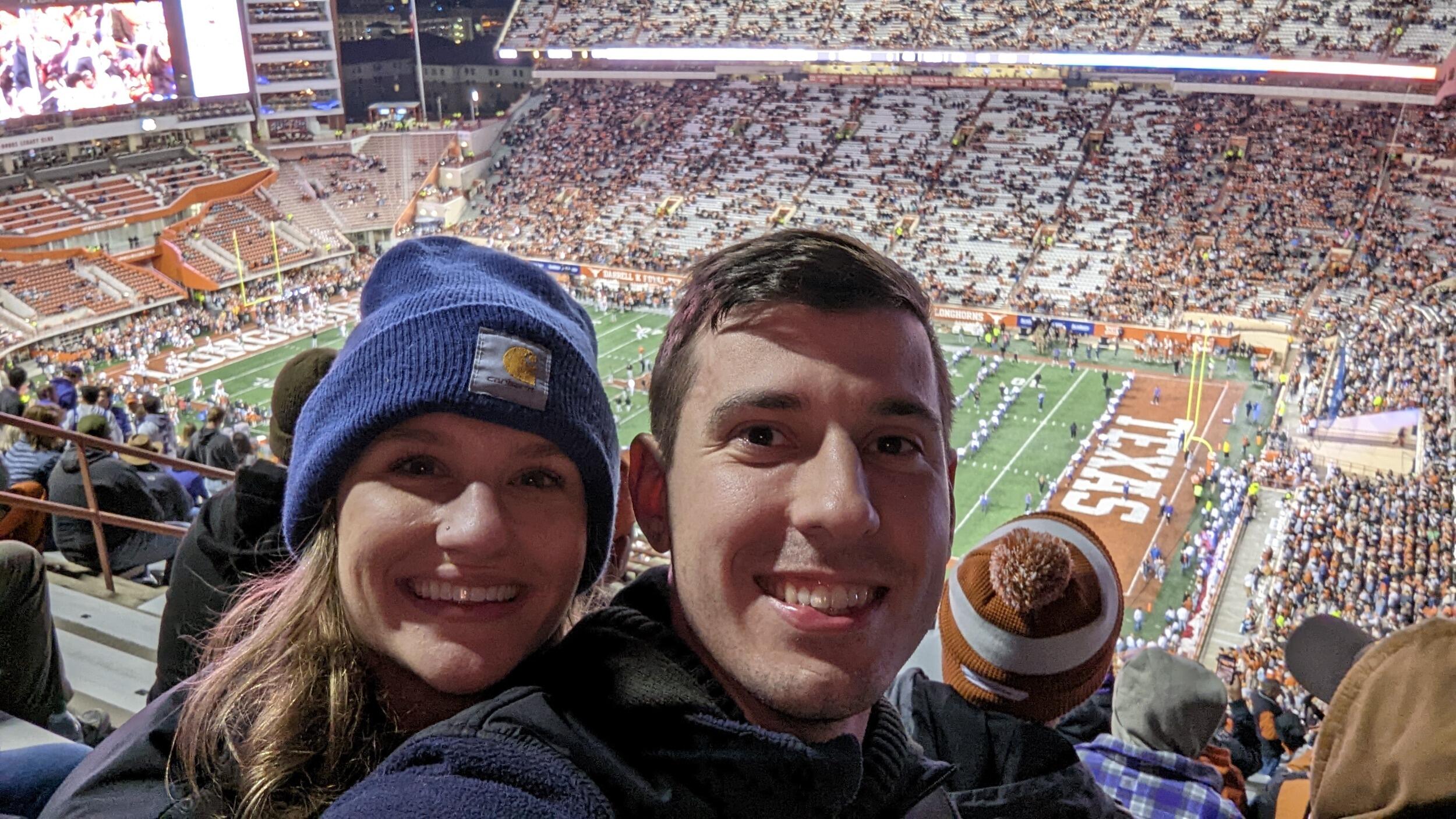 Peter's First UT Football Game
