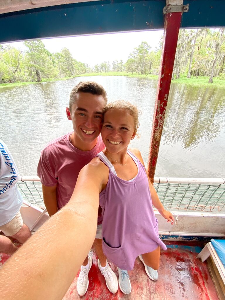 Mission trip to Houma, Louisiana. One of my favorite things about Luke is the way he serves!  - Emma