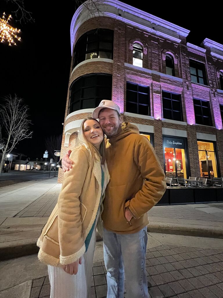 First time in Franklin Downtown at night
