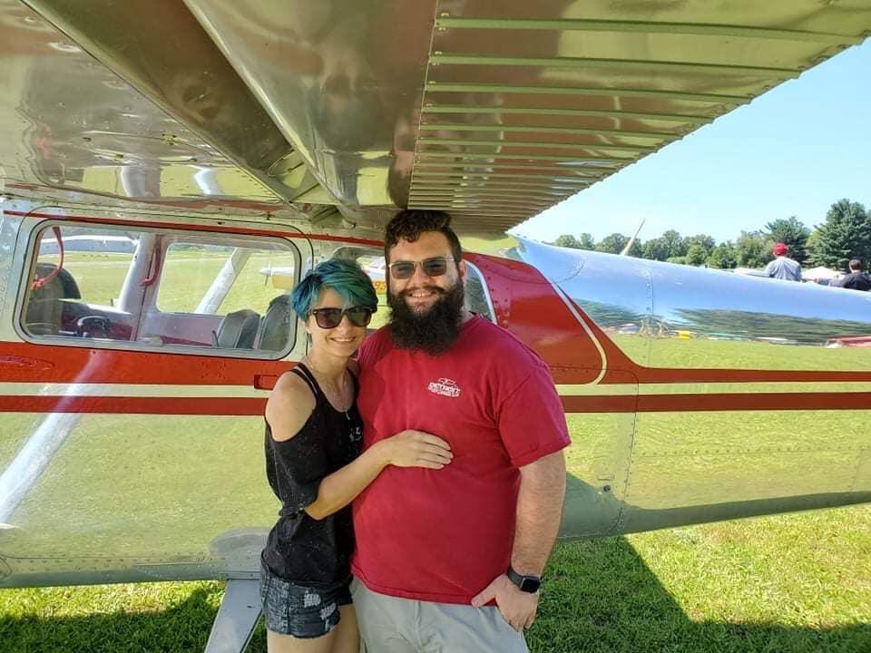 The first time flying Yankee into Brighton Airport for the Fly-in and Car show!