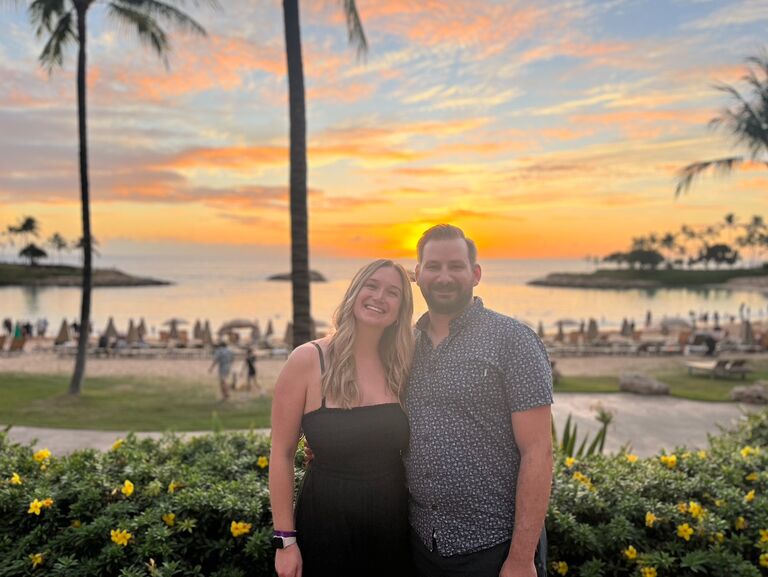 The day we got engaged in Hawaii